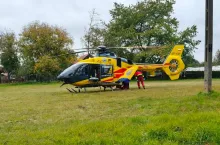 22-latek z poważnymi obrażeniami kończyny dolnej helikopterem LPR trafił do szpitala